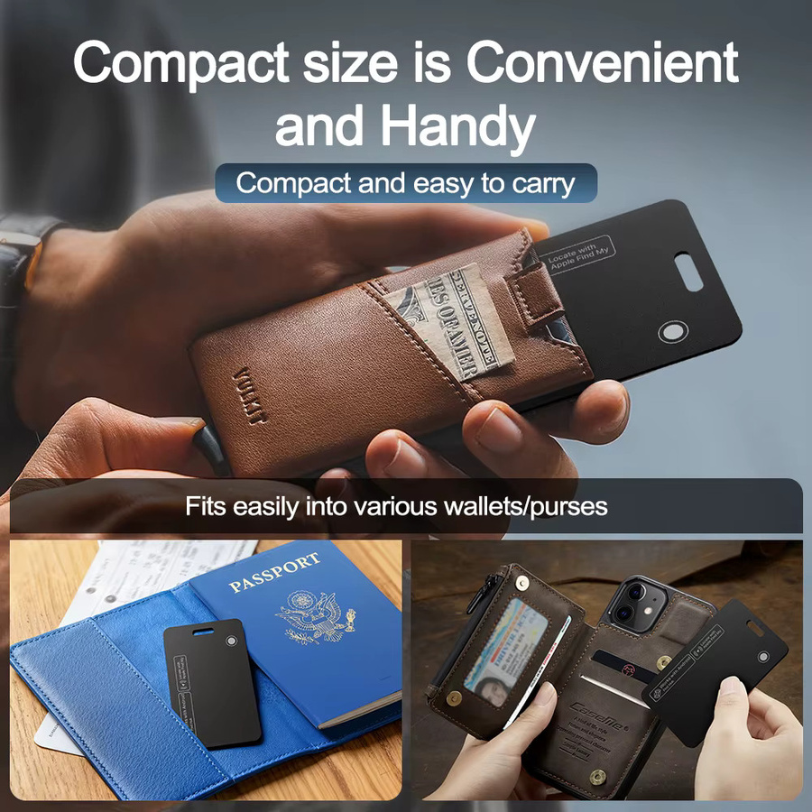 Peocke Dual-System Tracker-Karte in Schwarz für iOS und Android mit Bluetooth und GPS zur Anti-Verlust-Ortung via Google Find My Device App - Bild 4