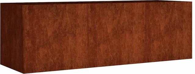 Hochbeet aus Cortenstahl von Yiwydaa in Braun, B/T/H: 120 x 40 x 40 cm - Bild 1