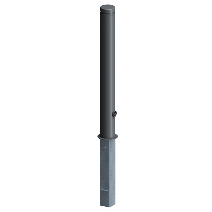 Schake Stilpoller aus Stahlrohr herausnehmbar Dreikant Ø 102 mm Eisengrau - Bild 2