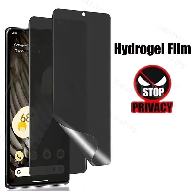 2 Stück Google Pixel 9, 9a, 10 Pro XL und 9 Pro Anti Spy Hydrogel Displayschutzfolie für Privatsphäre - Bild 2