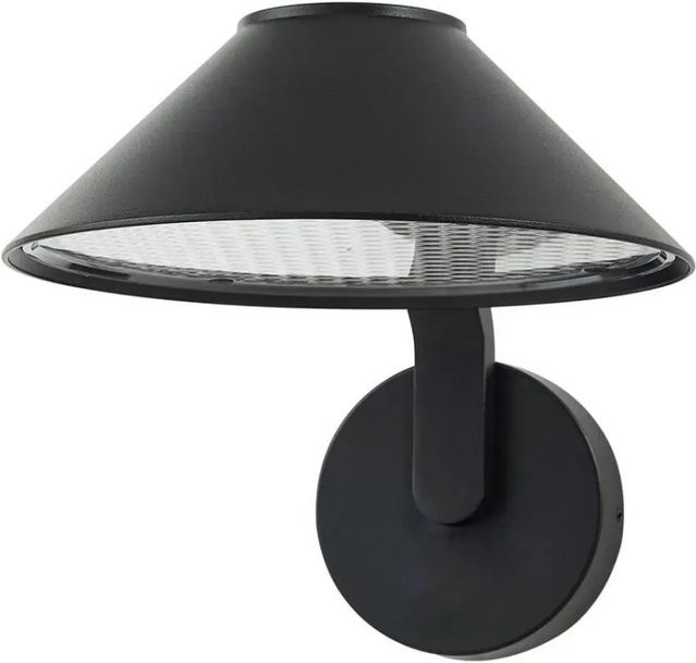 Lindby LED Außenwandleuchte Capelo Modern Schwarz aus Aluminium, H: 26,5 cm, B: 19,5 cm, T: 12 cm - Bild 1