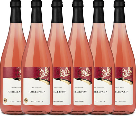 Württemberger Schillerwein Qualitätswein Roséwein 6 x 1,0 l