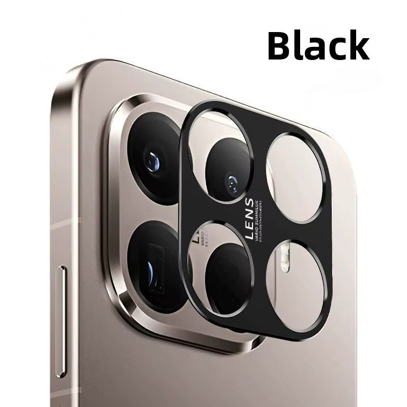 Xiaomi Kamera Objektiv Schutz aus Aluminium Metall in Schwarz für Xiaomi 15 14 13 T/Pro mit Anti-Scratch und Explosion-proof Schutzabdeckung - Bild 5