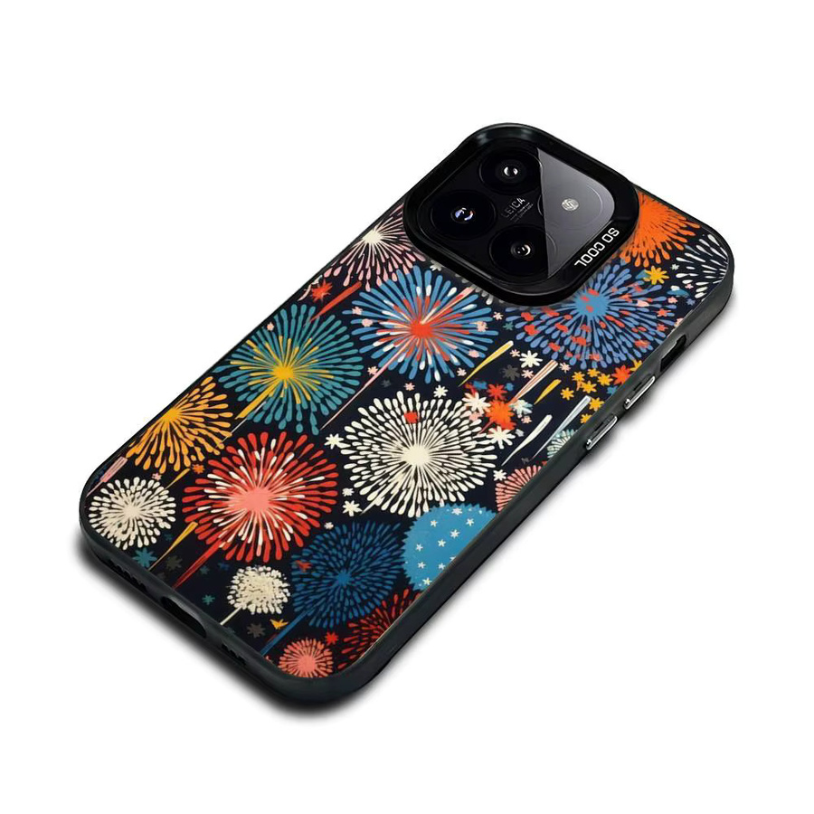 Bunte Feuerwerks-Handyhülle für iPhone 17 17Air 16 15 14 13 12 11 Pro Max Plus in Silber und Multicolour - Bild 5