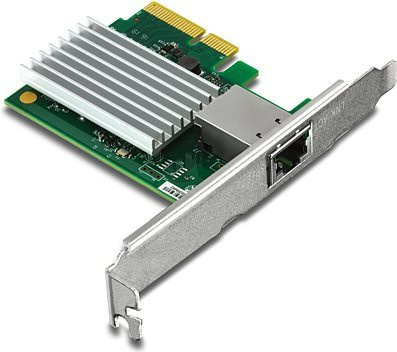 TRENDnet TEG-10GECTX Netzwerkadapter PCIe 2.0 x4 Low Profile in Silber - Bild 1