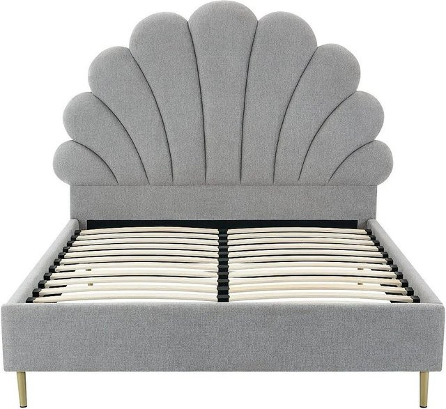 Vente-unique Bettrahmen Livaya Polsterbett in Lichtgrau B/T/H: 160 x 200 cm - Bild 1