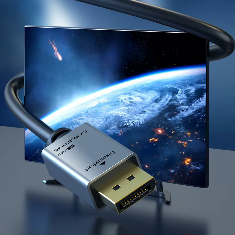 CABLETIME DisplayPort-Kabel DP-zu-DP für 4K 60Hz zur Verbindung von PC, HDTV und Projektor - Bild 3