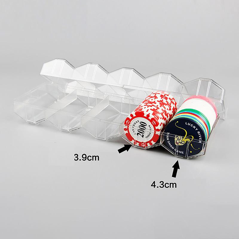 Coiled Dragons Poker Chips Box Acryl Transparent mit Abdeckungen - Bild 2