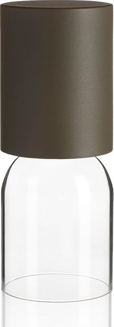 Luceplan Nui Mini LED-Akkuleuchte in Greige mit Kristallglas und dimmbarer Lichtfunktion (2700K) - Bild 1