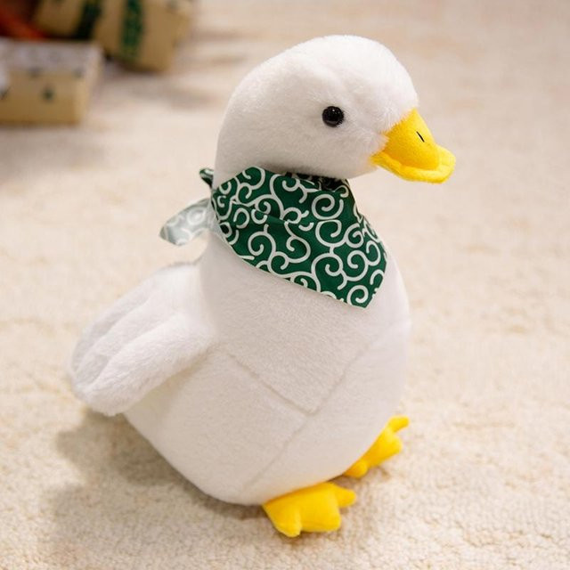 Yiran toy Weiße Ente Plüschtier, Stoffpuppe, 32cm, ab 14 Jahre - Bild 1