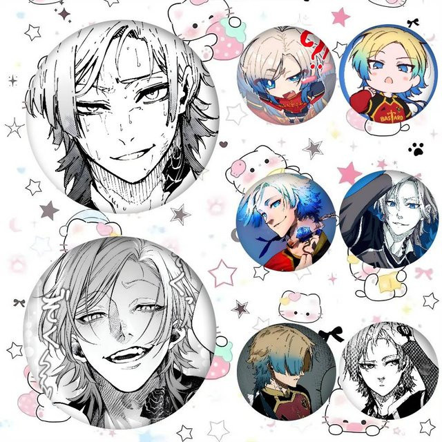 Kayou Brosche Anime M-michael-K-kaiser Kawai Button Pin - Bild 1