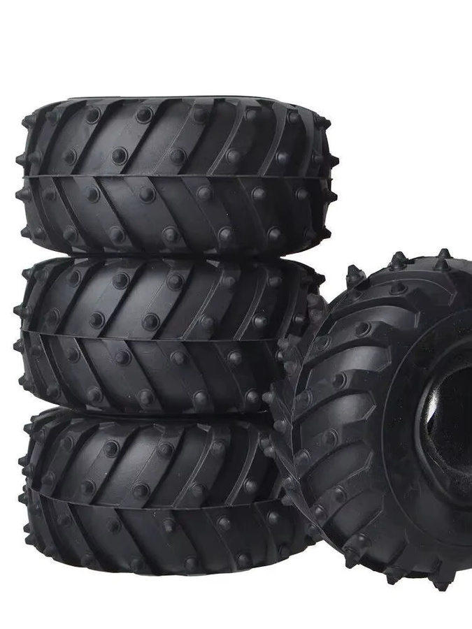 Tamiya 1/10 Monster Truck Reifenhülle, Zubehör, Schwarz, Gummi - Bild 4