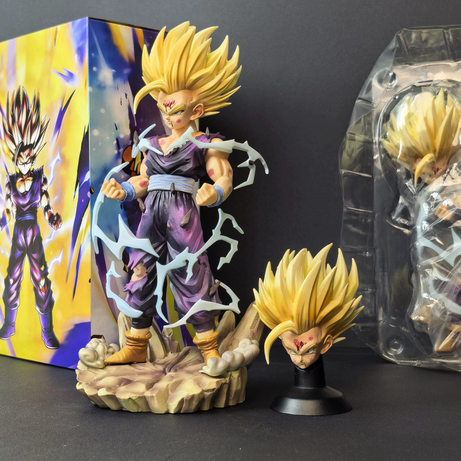 Bandai Dragon Ball Super Saiyan 2 Gohan Actionfigur, mit austauschbarem Kopf - Bild 2