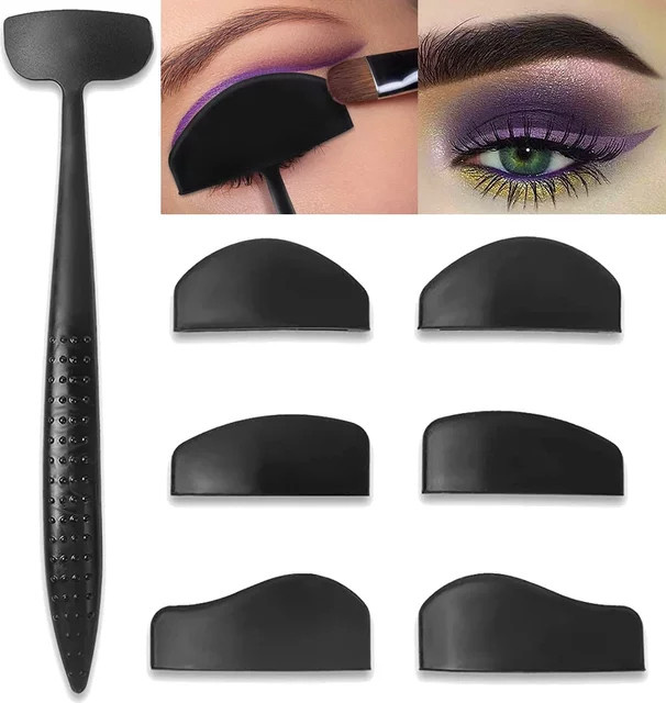 6 in 1 Eyeliner Schablone Silikon, Damen - Bild 1
