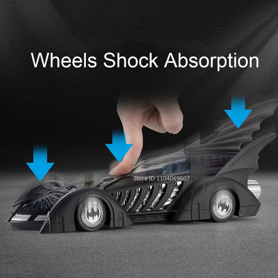 XMD Batmobil-Modellauto, Batman, Maßstab 1:18, Licht, Tür geöffnet - Bild 4