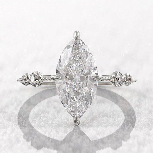 Huitan Ring, Silber, Zirkonia, Damen - Bild 1