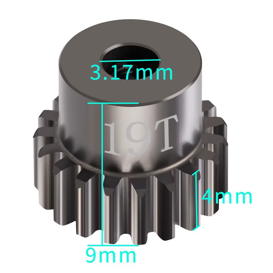 Axspeed Ritzel Motor Getriebe, Metall, Grau - Bild 2