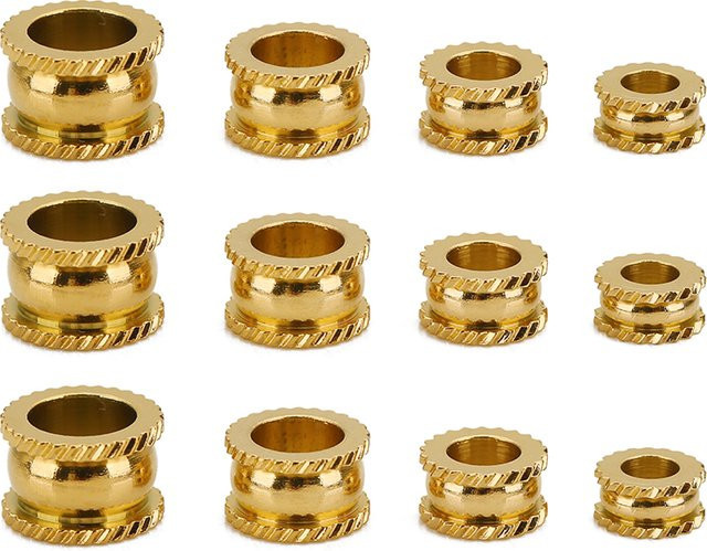 Semorilry Charm Distanzperle Edelstahl, PVD vergoldet, Unisex - Bild 1