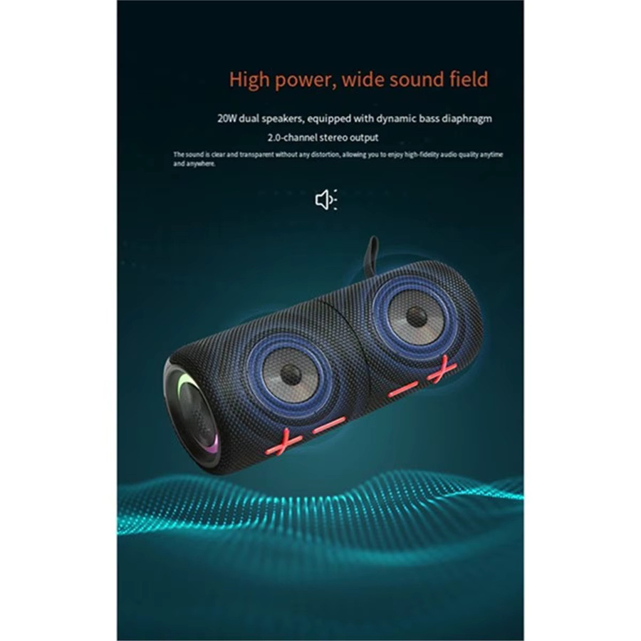 ABYA 2-in-1 Magnetischer Dualer Teilbarer Bluetooth-Lautsprecher in Schwarz mit 360° HIFI-Stereo-Sound - Bild 5