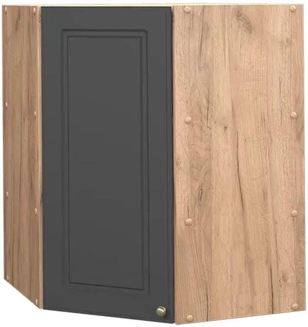 Vicco Eckhängeschrank Fame-Line Landhaus Eiche Anthrazit-Gold B: 57 cm, H: 72 cm, T: 52 cm - Bild 2