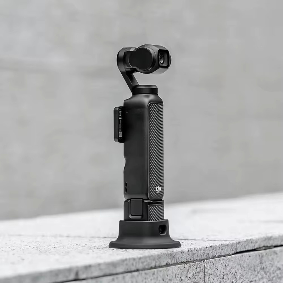 DJI Osmo Pocket 3 Silikon Halter Desktop Ständer Basis Adapter in Schwarz - Bild 6