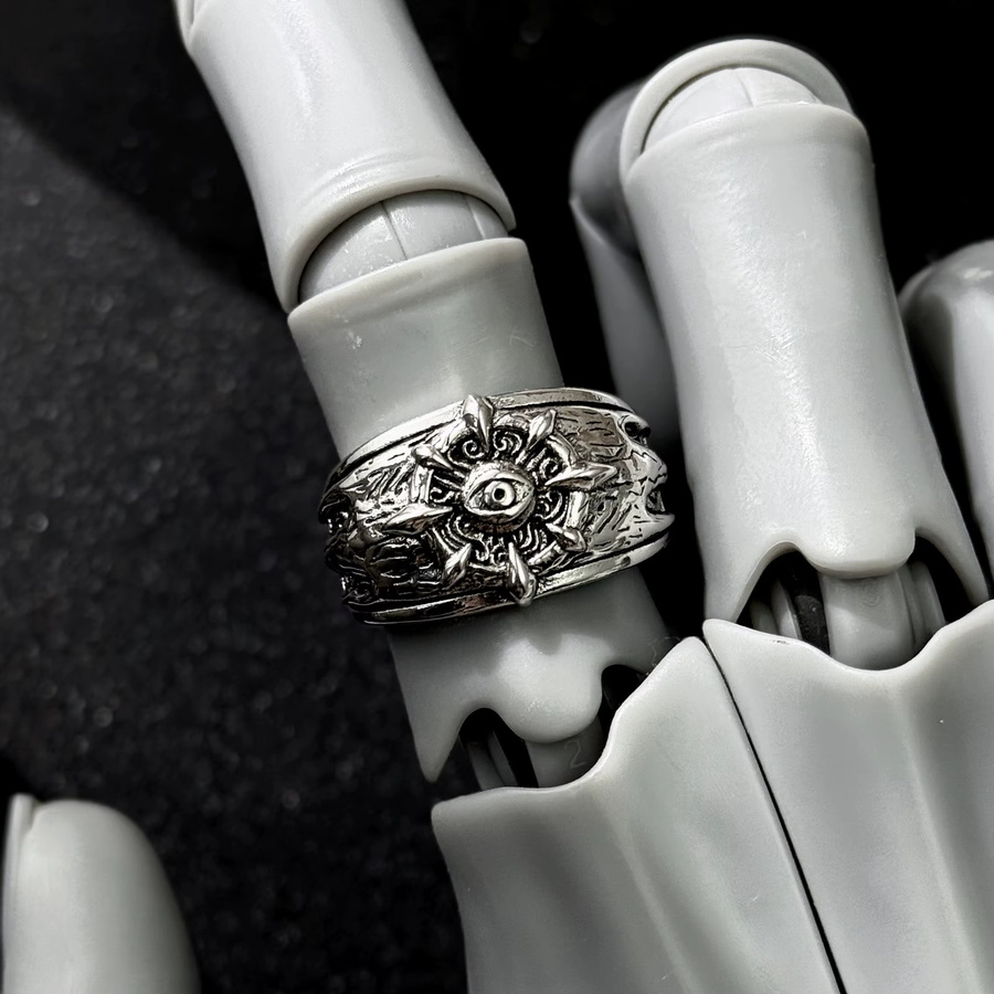 LENNIK Offener Ring, versilbertes Messing, Herren - Bild 3