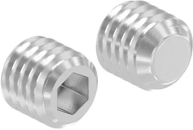 FeNau Gewindestift aus Edelstahl V2A M5x5 mit Innensechskant und Kegelkuppe DIN 913 in Silber - Bild 1