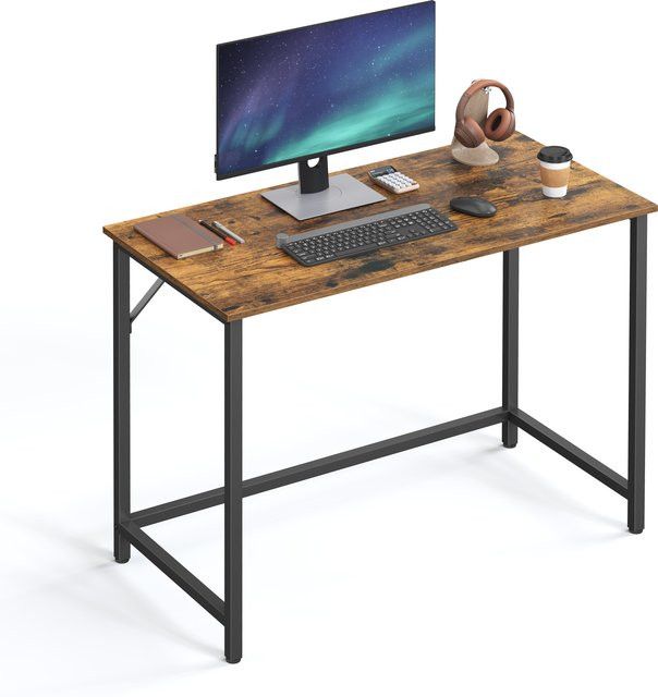 VASAGLE Schreibtisch im Industrie-Design, Vintage Computertisch für dein Arbeitszimmer oder Schlafzimmer, B/T/H: 100 x 50 x 75 cm - Bild 1
