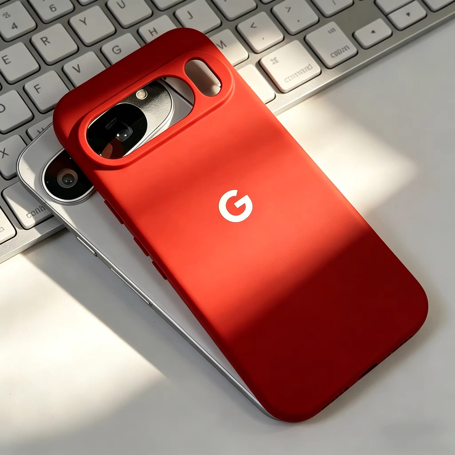Minimalistische Soft-Touch Schutzhülle aus flüssigem Silikon für Google Pixel 10A 9A ProXL 8 7 6 A/Pro in Grün und Rot - Bild 2