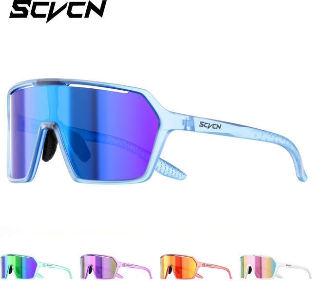 SCVCN Sonnenbrille, Unisex, Vollrand, Blue, Kunststoff - Bild 1