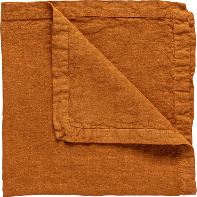 Costa Nova Tischläufer Maria aus Leinen in Orange, 4er Pack, B: 45 cm, L: 170 cm - Bild 1