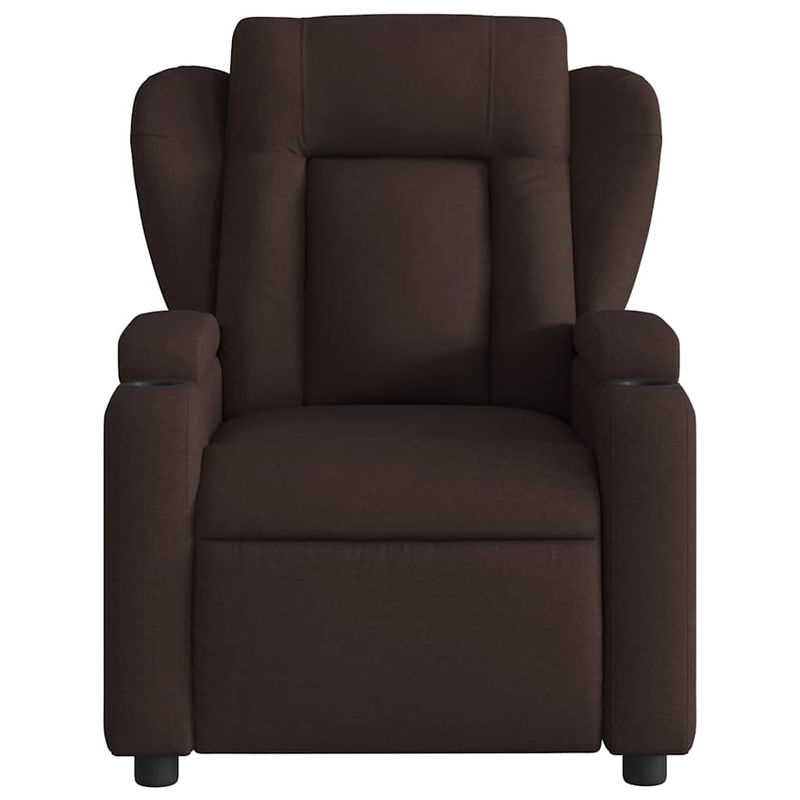 Vidaxl Klappbarer Massagesessel als Relaxsessel in Braun mit Stoffbezug - Bild 4