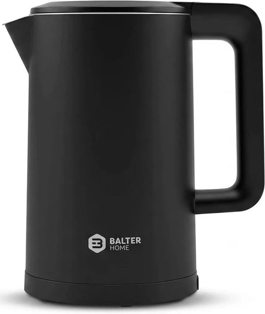 Balter Wasserkocher aus Edelstahl mit Temperatureinstellung und Doppelwand-Design in Schwarz, 1,7 l - Bild 1