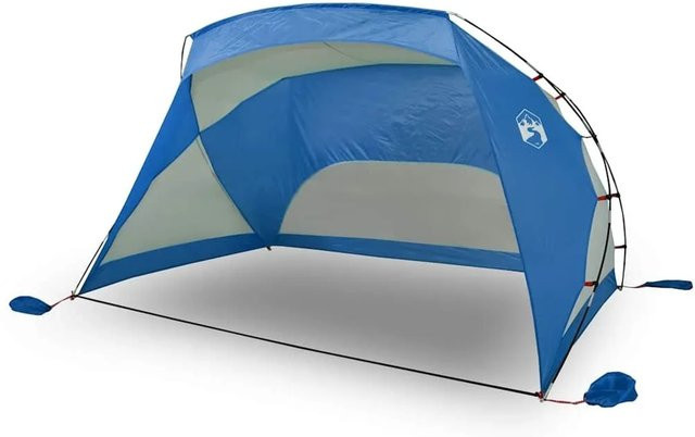 Furnicato Strandzelt in Azurblau mit B/T/H: 274 x 178 x 170 cm - Bild 1