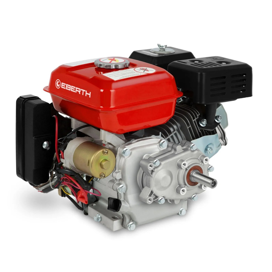 Eberth Benzinmotor mit 6,5 PS und 4,8 kW, 20 mm Ø Welle, Reduktion 2:1 und E-Start - Bild 2