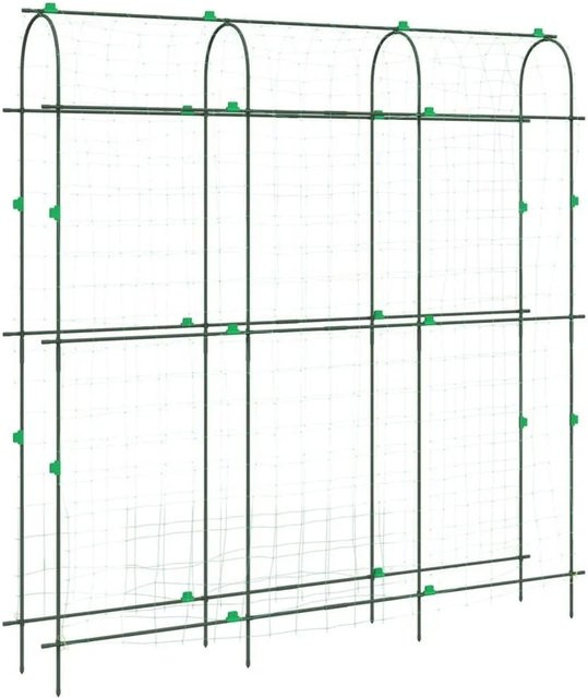 vidaXL Pflanzennetz U-Rahmen Trellis aus Stahl für Kletterpflanzen, B/T/H: 181 x 31 x 182,5 cm - Bild 1