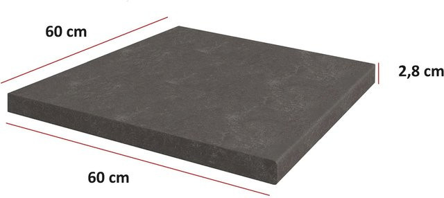 Küchen Arbeitsplatte Bianca Grey Rose in Metallic Brown aus Laminat, Breite: 60 cm, Höhe: 2,8 cm - Bild 1