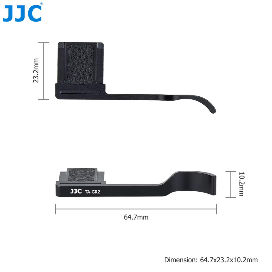 JJC TA-GR2 Daumen-Hoch-Blitzschuh-Handgriff für Ricoh GR II in Schwarz aus Aluminiumlegierung - Bild 4
