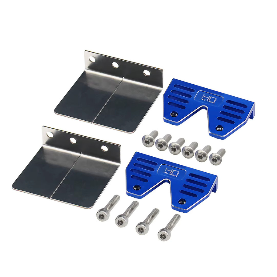 Hot Racing Einstellbare Trimmklappen für Traxxas Spartan SR RC Boot, Blau, Metall - Bild 2