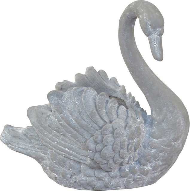 Pflanzgefäß Schwan von möbel direkt online in Grau aus Polyresin, H x B x T: 43 x 40 x 23 cm - Bild 1