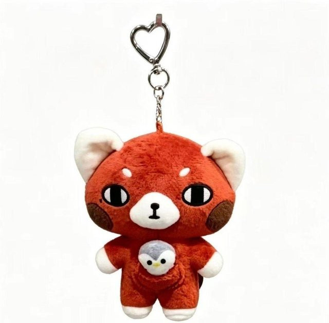 AND2BLE Schlüsselanhänger Plüsch, 12cm, Unisex, rot - Bild 1