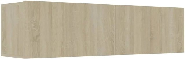 vidaXL TV-Schrank aus Holzwerkstoff in Sonoma-Eiche und Beige, Wandmontage, B/T/H: 120 x 30 x 30 cm - Bild 1