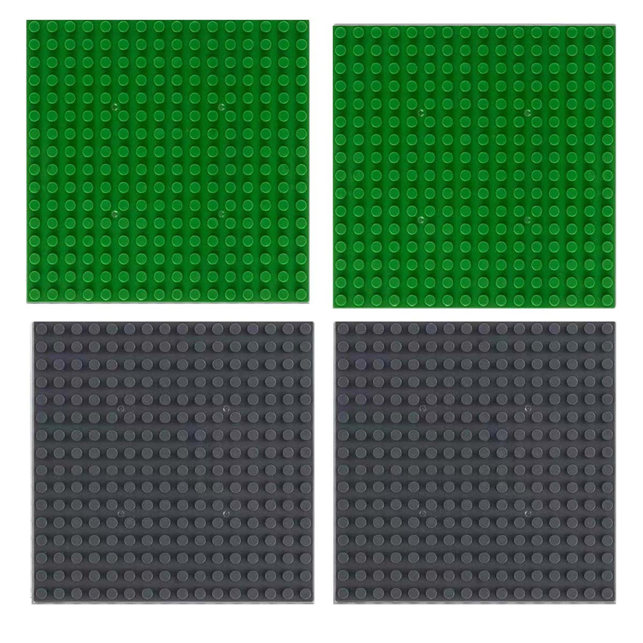 Yiran toy 16x16 Grundplatte Zubehör blau 4-teiliges Set - Bild 2