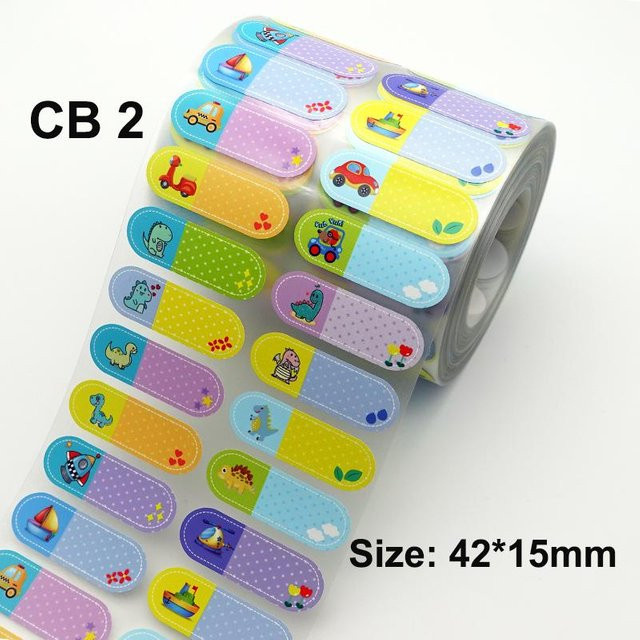 30 Stück Personalisierte Bügeletiketten von Binchi Outdoor Product mit Regenbogen-Design für Kinderkleidung und Schuhe, Mehrfarbig - Bild 1