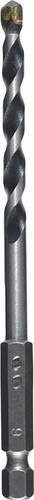 kwb Stein-Spiralbohrer aus Werkzeugstahl mit Carbide-Spitze in Schwarz-Silber, Durchmesser: 5 mm, Gesamtlänge: 60 mm - Bild 1