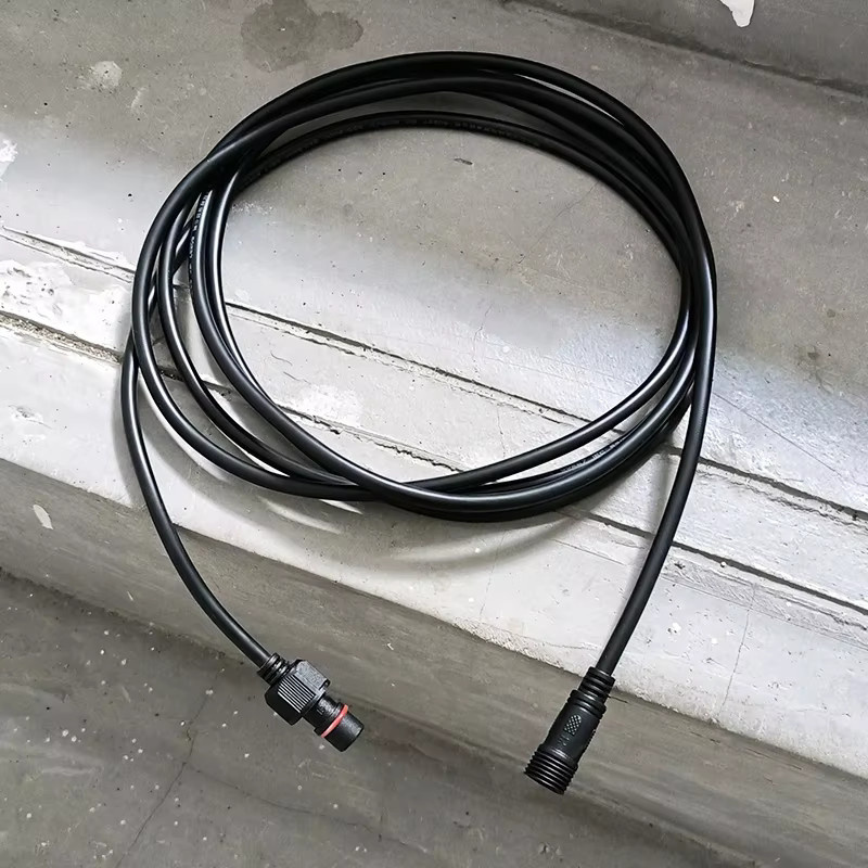 DIVEDEER Wasserdichtes Outdoor-Verlängerungskabel IP67 LED-Docking-Stecker in Schwarz - Bild 3