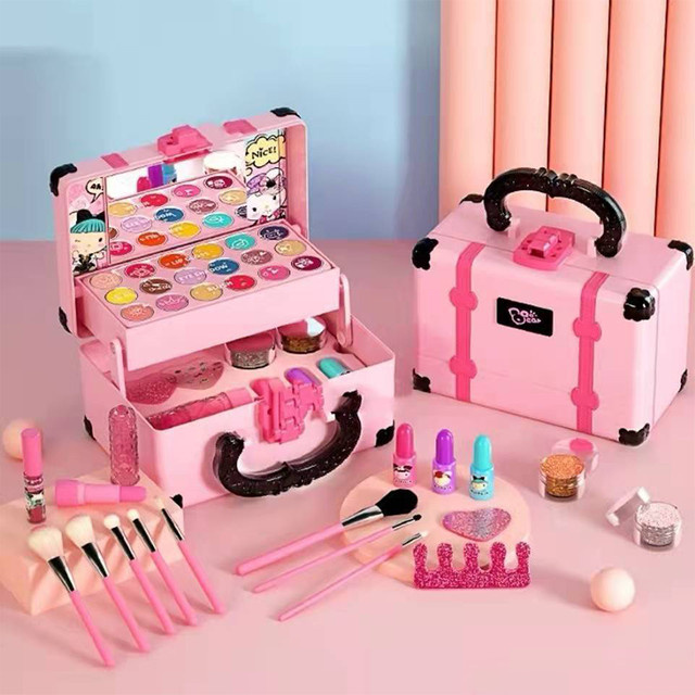 JIMITU Prinzessin Make-Up Kosmetik Spielzeug Set, ab 3 Jahre - Bild 1