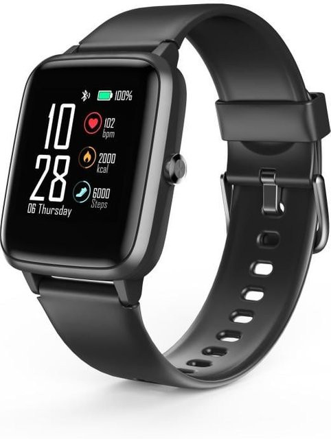 Hama Smartwatch Fit Watch 5910 in Schwarz mit GPS, Herzfrequenzmessung und wasserdichtem Gehäuse - Bild 1
