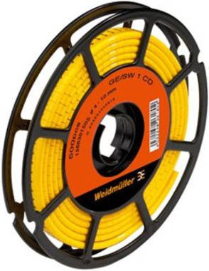 Weidmüller CLI M 2-4 GE/SW 4 CD Kennzeichnungsring Schwarz mit Aufdruck 4, Außendurchmesser-Bereich 10 bis 31 mm - Bild 1