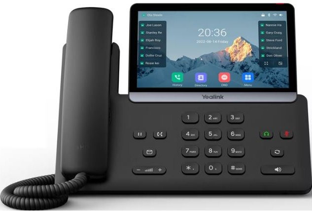 Yealink SIP-T77U IP Phone VoIP-Telefon in Schwarz mit Ethernet/LAN und USB-A Anschluss - Bild 1